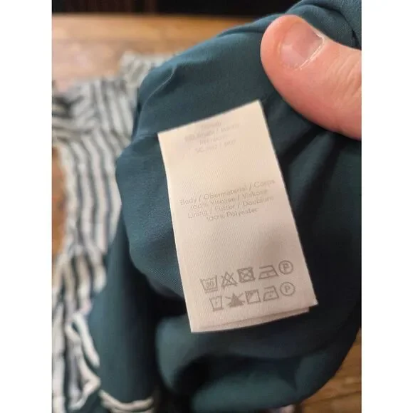 BODEN Mallory striped Midi Shirt Dress sz 8P no waist tie! - Picture 4 of 5